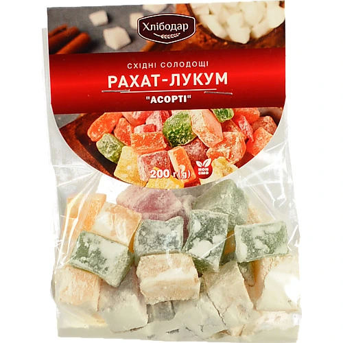 Рахат лукум Хлібодар 200г асорті