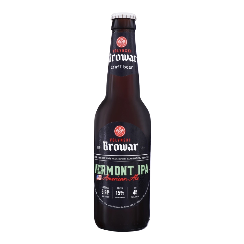 Пиво Бровар 0.35л Vermont Ipa світле нефільтроване