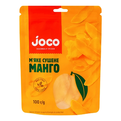 Мяке сушене манго Joco 100г дойпак