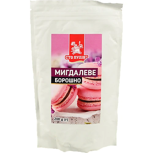 Борошно Сто пудів 200г мигдальне zip пакет