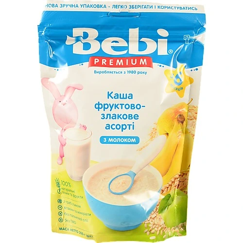 Каша Бебі 200г молочна злаки фрукти преміум