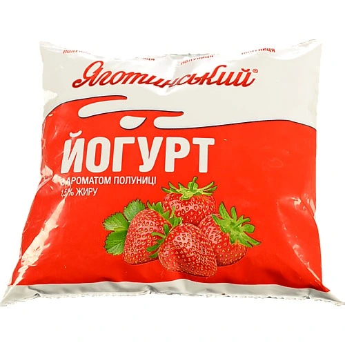 Йогурт Яготинське 0.4л 1.5% полуниця пл