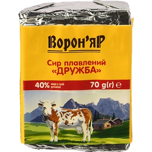 Сир пл. Вороняр 70г 40% дружба