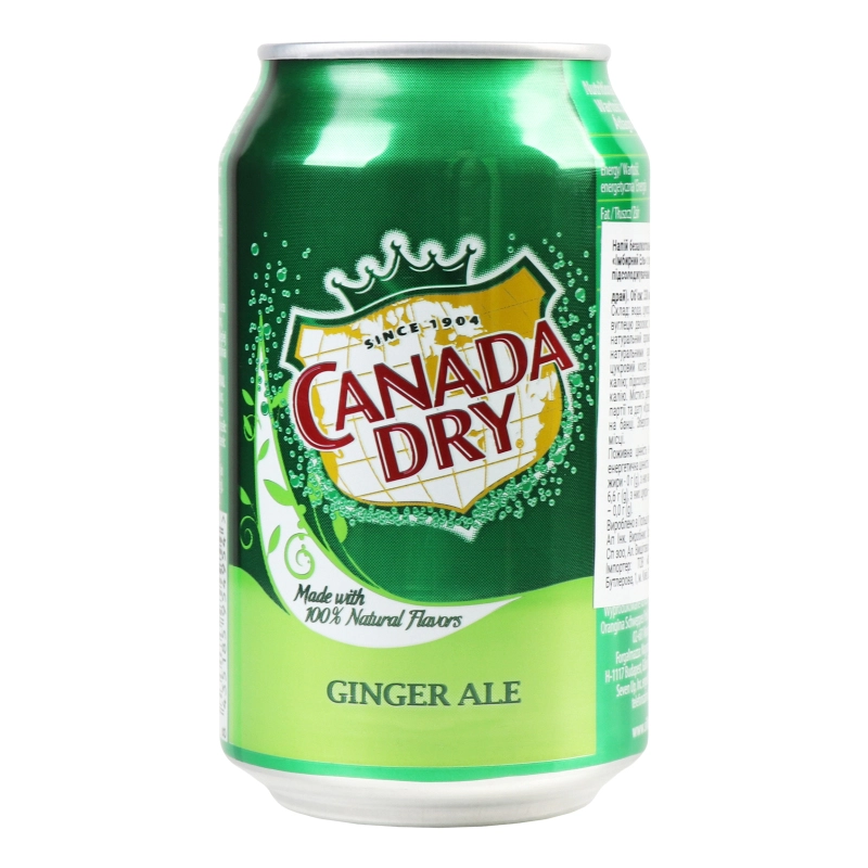 Напій Dr. Pepper 0.33л canada dry ginger ale