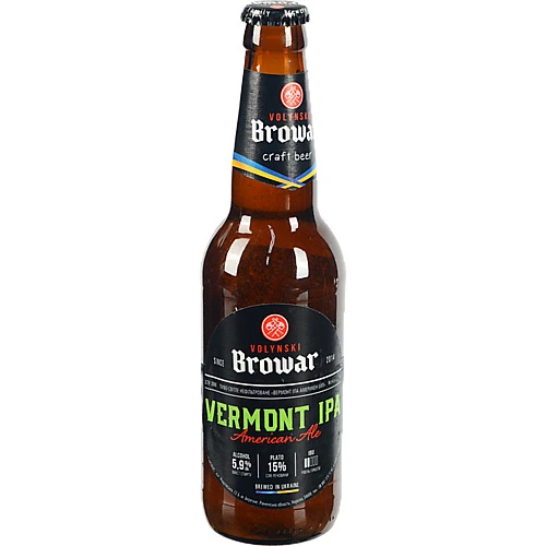 Пиво Бровар 0.35л Vermont Ipa світле нефільтроване