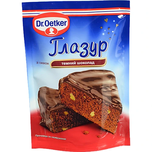 Глазур Dr. Oetker 100г темний шоколад