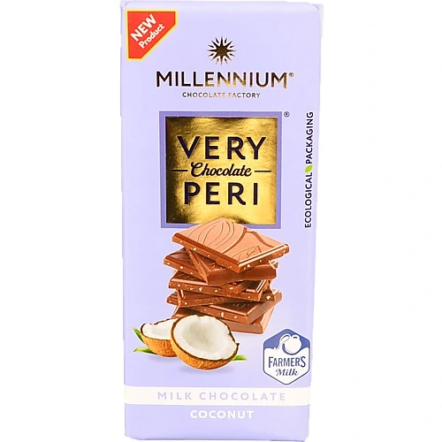 Шоколад Millennium 85г very peri молочний кокосова стружка