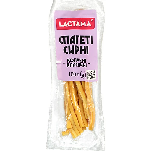 Сир Лактама 100г 45% спагеті сирні копчені