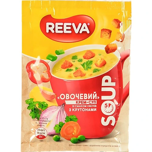 Крем-суп Reeva 17г крутон овочевий