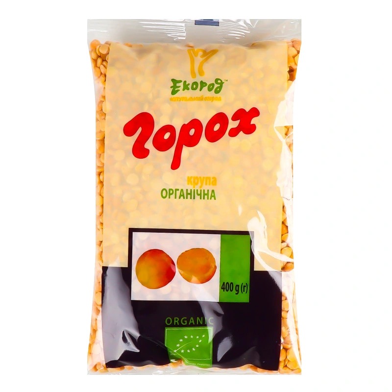 Крупа Екород 400г горох  колотий