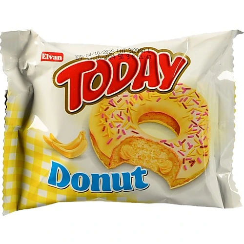 Бісквіт Elvan today donut 50г банан