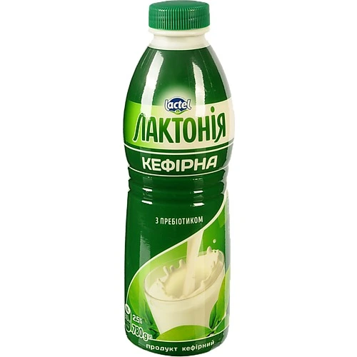 Напій к.м  кефірний Лактонія 780мл 2.5% пляшка