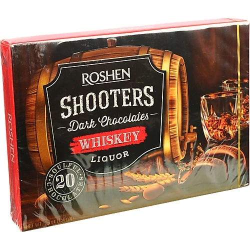 Цукерки Рошен 150г shooters віски лікер