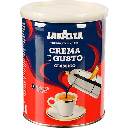 Кава Lavazza 250г крема е густо мелена з.б