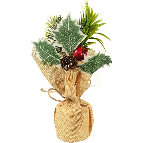 Декор новорічний флористична композиція тип 5 20cm