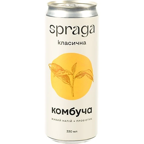 Напій Spraga 0.33л комбуча класична з.б