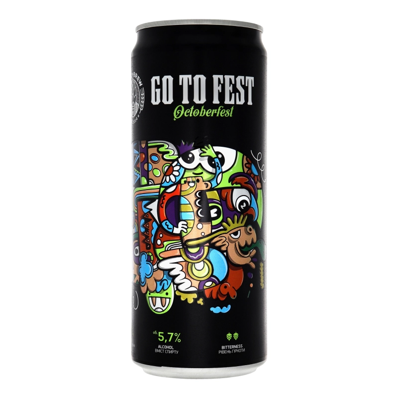 Пиво Волинський Бровар 0.33л світле нефілт.go to fest