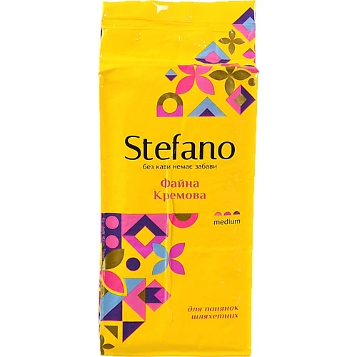 Кава Stefano 230г файна кремова ірландський крем мелена