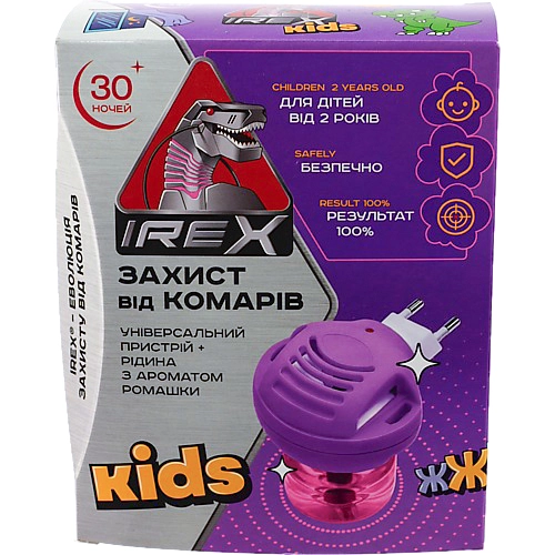 Комплект від комарів IREX Kids прилад та рідина 30 ночей для дітей