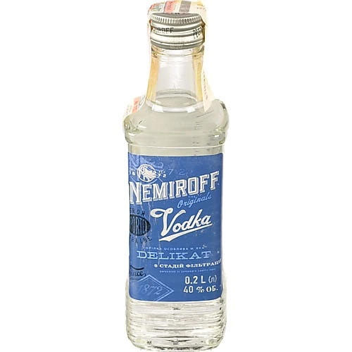 Горiлка Nemiroff 0.2л деликат м`яка штоф оригінал