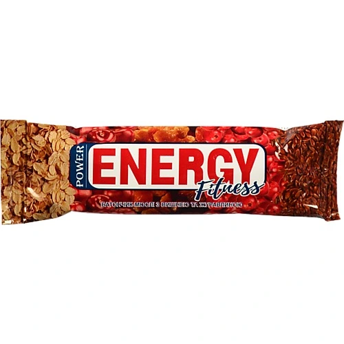 Батончик-мюслі Power  Energy 30г вишня журавлина