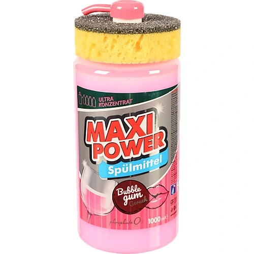 Засіб д.миття посуду Maxi Power 1л бабл гам