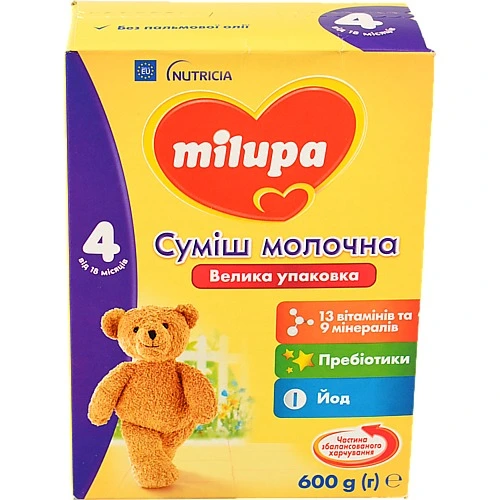 Суміш Нутриція 600г 4 milupa молочна суха
