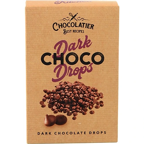 Шоколад Chocolatier 80г чорний в краплях