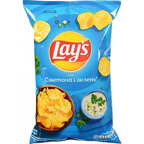 Чiпси Lays 60г сметана зелень