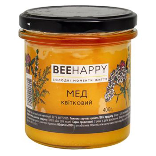 Мед BeeHap 400г квітковий