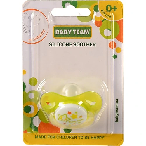 Пустушка ортодонтична 0+ 3001 Baby Team 1шт
