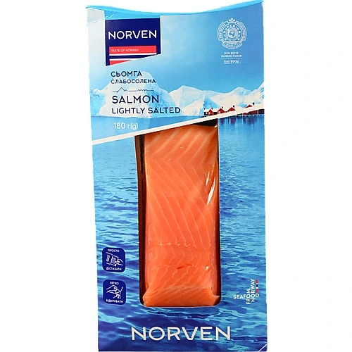 Філе семги Norven 180г с.с в.у