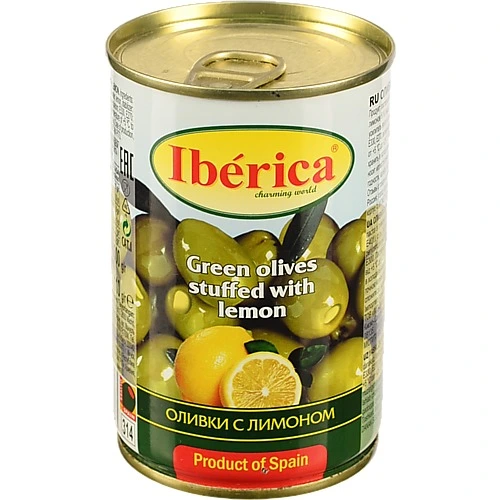 Оливки Iberica 300г лимон