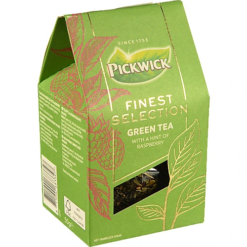Чай зелений ароматизований зі шматочками ягід Finest Selection Pickwick к/у 50г