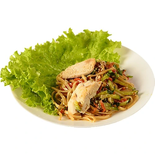 Соба з курячим філе та овочами