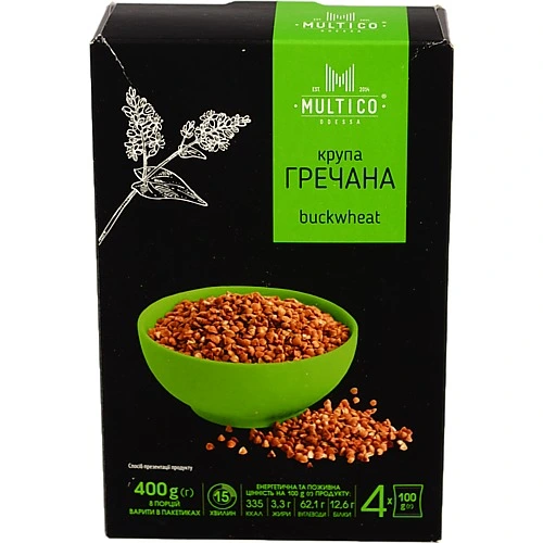 Крупа Multico 100гх4 гречана ядриця