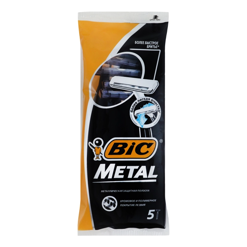 Бритва Bic металеве покриття 5шт                   601