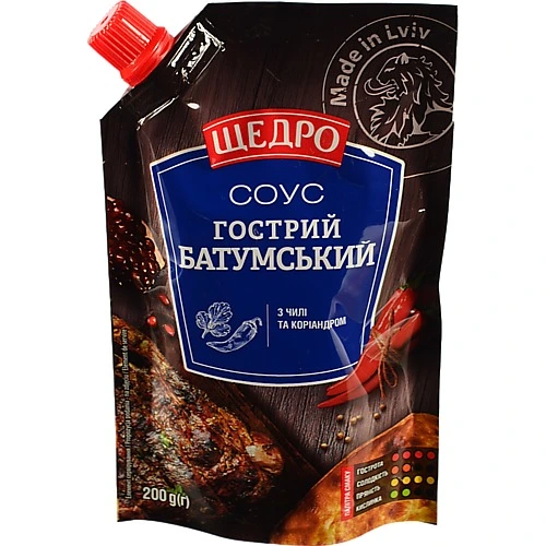 Соус Щедро 200г гострий батумський д.п
