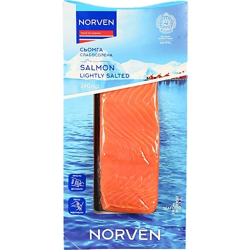Філе семги Norven 240г с.с в.у