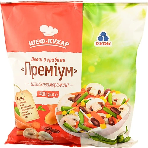 Овочі гриби Преміум 400г