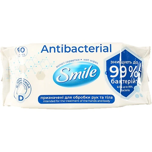 Смайл Antibacterial з Д-пантенолом 60 шт.