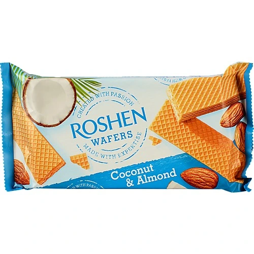 Вафлі Рошен 216г wafers кокос мигдаль