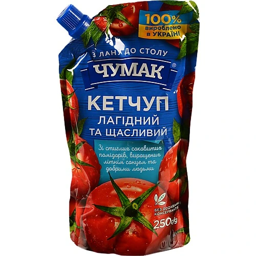 Кетчуп Чумак 250г лагідний д.п