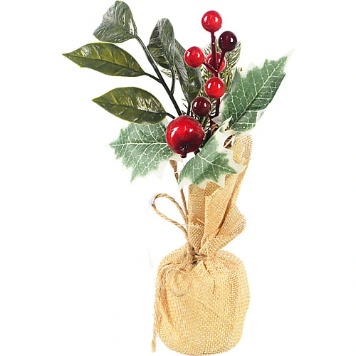 Декор новорічний флористична композиція тип 4 25cm