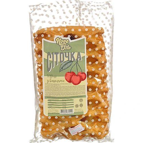 Булка листково-дріжджова сіточка Вишня Новое дело м/у 130г