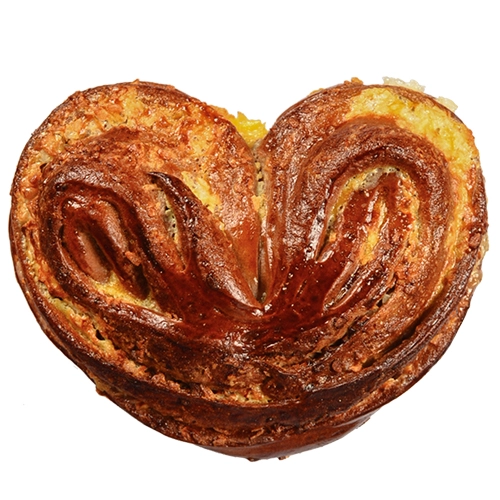 Булочка шоколадне серце з кокосовою начинкою 120г