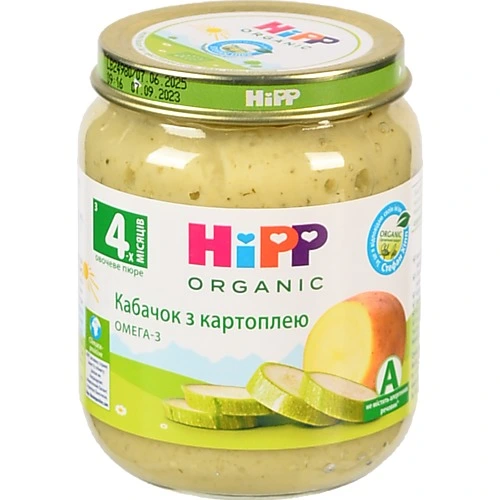 Пюре HiPP 125г кабачок картофель