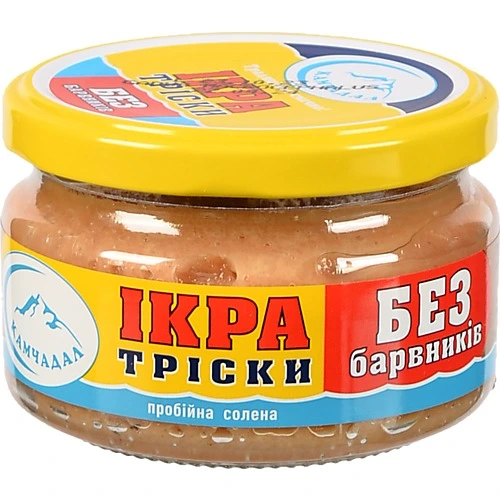 Ікра трiскі Камчадал 180г c.б