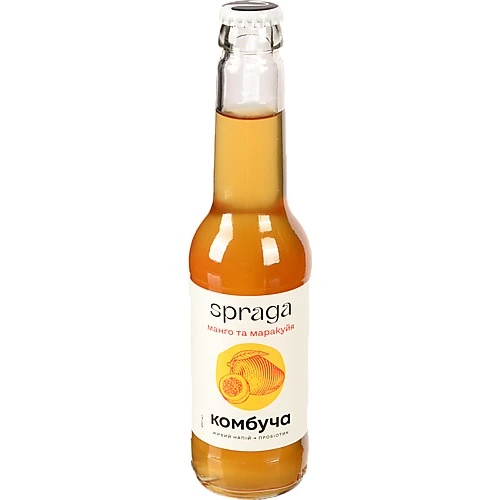 Напій Spraga 0.25л комбуча манго маракуйя скло