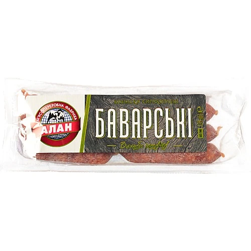 Ковбаски баварські  с.к в.ґ  120г

